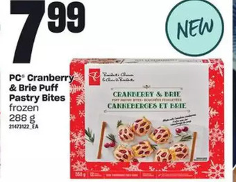 Zehrs Markets Pc cranberry & brie puff pastry bites offer