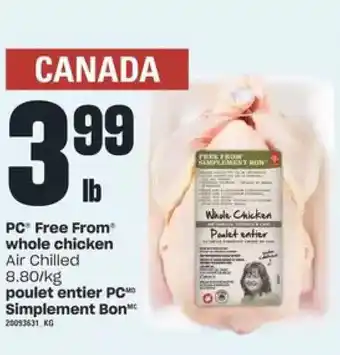 Valu-mart Pc free from whole chicken offer