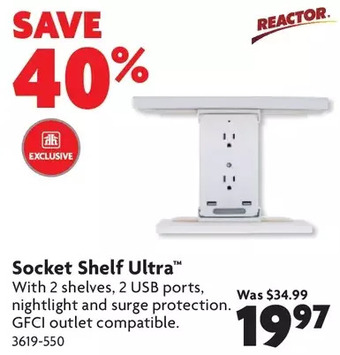 Home Hardware Socket shelf ultra offer