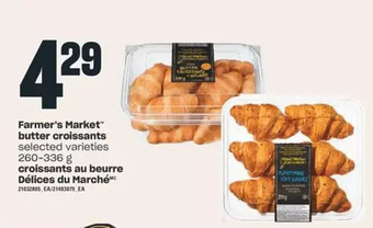 Valu-mart Farmer's market butter croissants offer