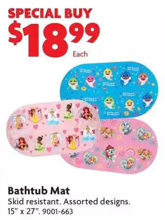 Home Hardware Bathtub mat offer