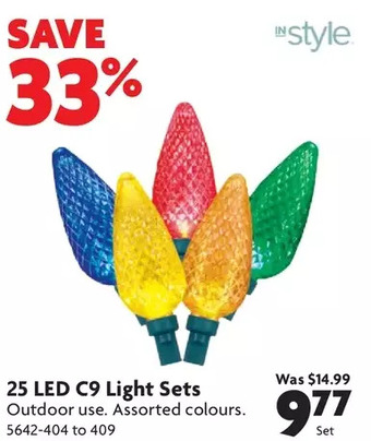 Home Hardware 25 led c9 light sets offer