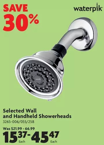 Home Hardware Wall and handheld showerheads offer