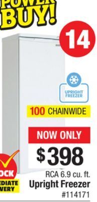 Rca 6.9 cu. ft. upright freezer