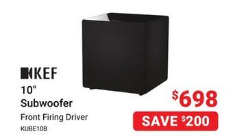 Visions Electronics Kef 10" subwoofer offer