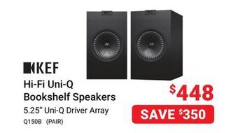 Visions Electronics Kef hi-fi uni-q bookshelf speakers offer