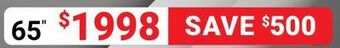 Visions Electronics Samsung native 120hz panel 65" smart tv offer