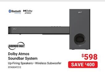 Visions Electronics Soundstage dolby atmos soundbar system offer