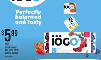 Independent Grocer Iogo or creamy yogurt offer