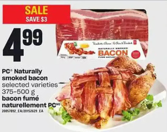 Independent Grocer Pc naturally smoked bacon offer