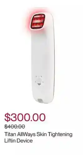 Silk'n titan allways skin tightening liftin device