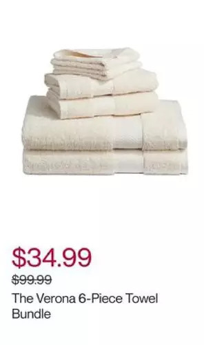 Hudson's Bay Distinctly home the verona 6-piece towel bundle offer