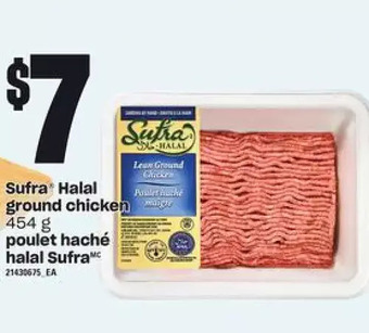Independent Grocer Sufra halal ground chicken offer