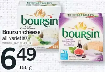 Fortinos Boursin cheese offer