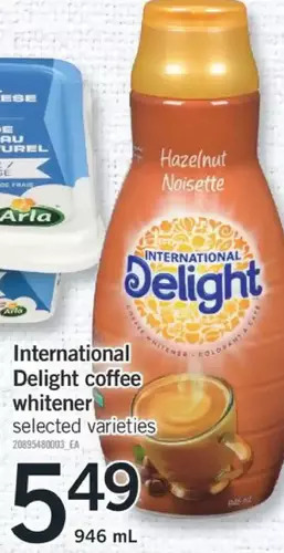 Fortinos International delight coffee whitener offer
