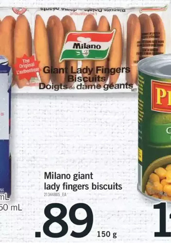 Fortinos Milano giant lady finger biscuits offer