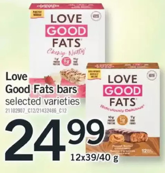 Fortinos Love good fats bar offer