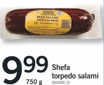 Fortinos Shefa torpedo salami offer
