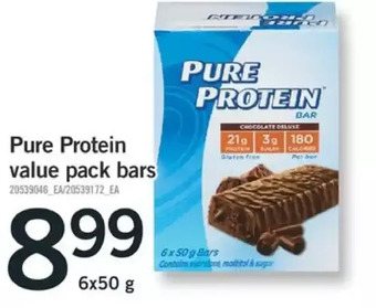 Fortinos Pure protein value pack bars offer