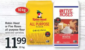 Fortinos Robin hood or five roses all purpose flour offer