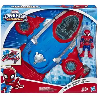 Walmart Marvel super hero adventures spider-man jetquarters figure & vehicle set offer