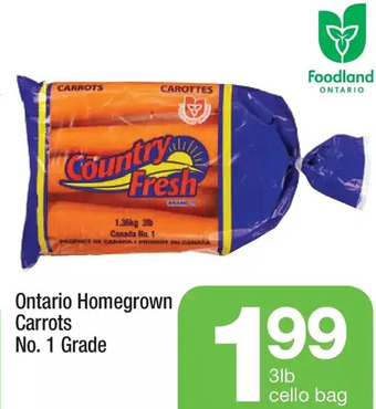 Highland Farms Ontario homegrown carrots offer