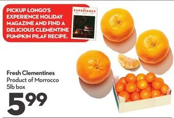 Longo's Fresh clementines offer