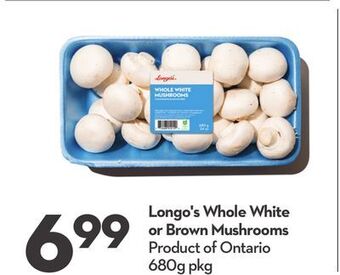 Longo's Longo's whole white or brown mushrooms offer