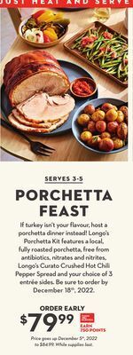 Longo's Feast longo's porchetta kit offer