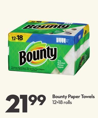 Longo's Bounty paper towels offer