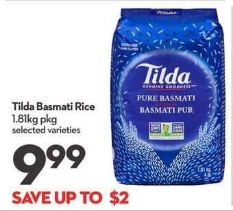 Longo's Tilda basmati rice offer