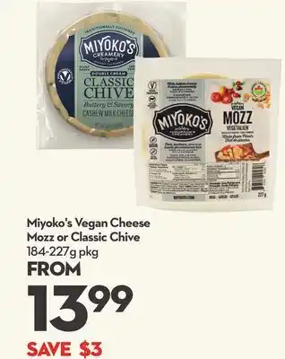 Longo's Miyoko's vegan cheese offer