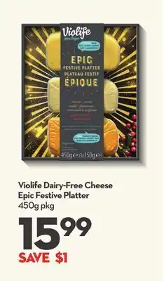 Longo's Violife dairy-free cheese epic festive platter offer