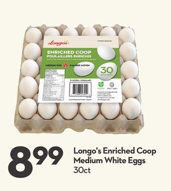 Longo's Longo's enriched coop medium white eggs offer