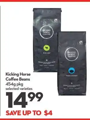 Longo's Kicking horse coffee beans offer