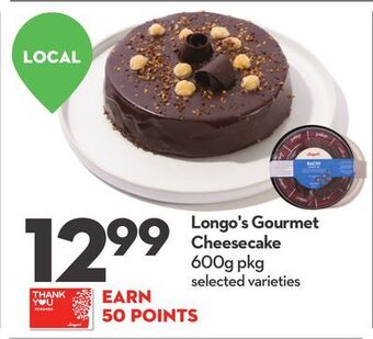 Longo's Longo's gourmet cheesecake offer