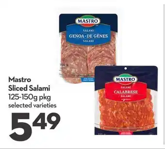 Longo's Mastro sliced salami offer