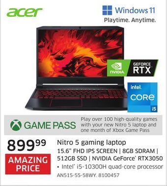 The Source Acer nitro 5 gaming laptop offer
