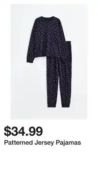 H&M Patterned jersey pajamas offer