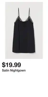 H&M Satin nightgown offer