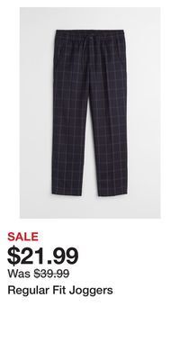 H&M Regular fit joggers offer