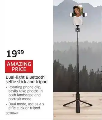The Source Dual-light bluetooth® selfie stick and tripod offer