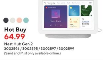 Staples Google nest hub gen 2 offer