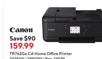 Staples Canon tr7620a ca home office printer offer