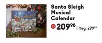 Sheridan Nurseries Santa sleigh musical calendar offer