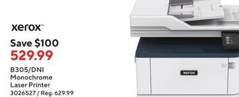 Staples Xerox b305/dni monochrome laser printer offer