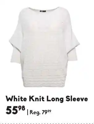 White knit long sleeve