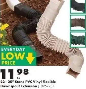 Kent 22-25" stone PVC Vinyl Flexible Downspout Extension offer