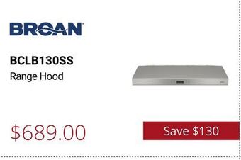 Canadian Appliance Source Broan range hood offer