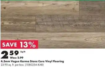 Kent 4.3mm Vogue Karma Stone Core Vinyl Flooring offer